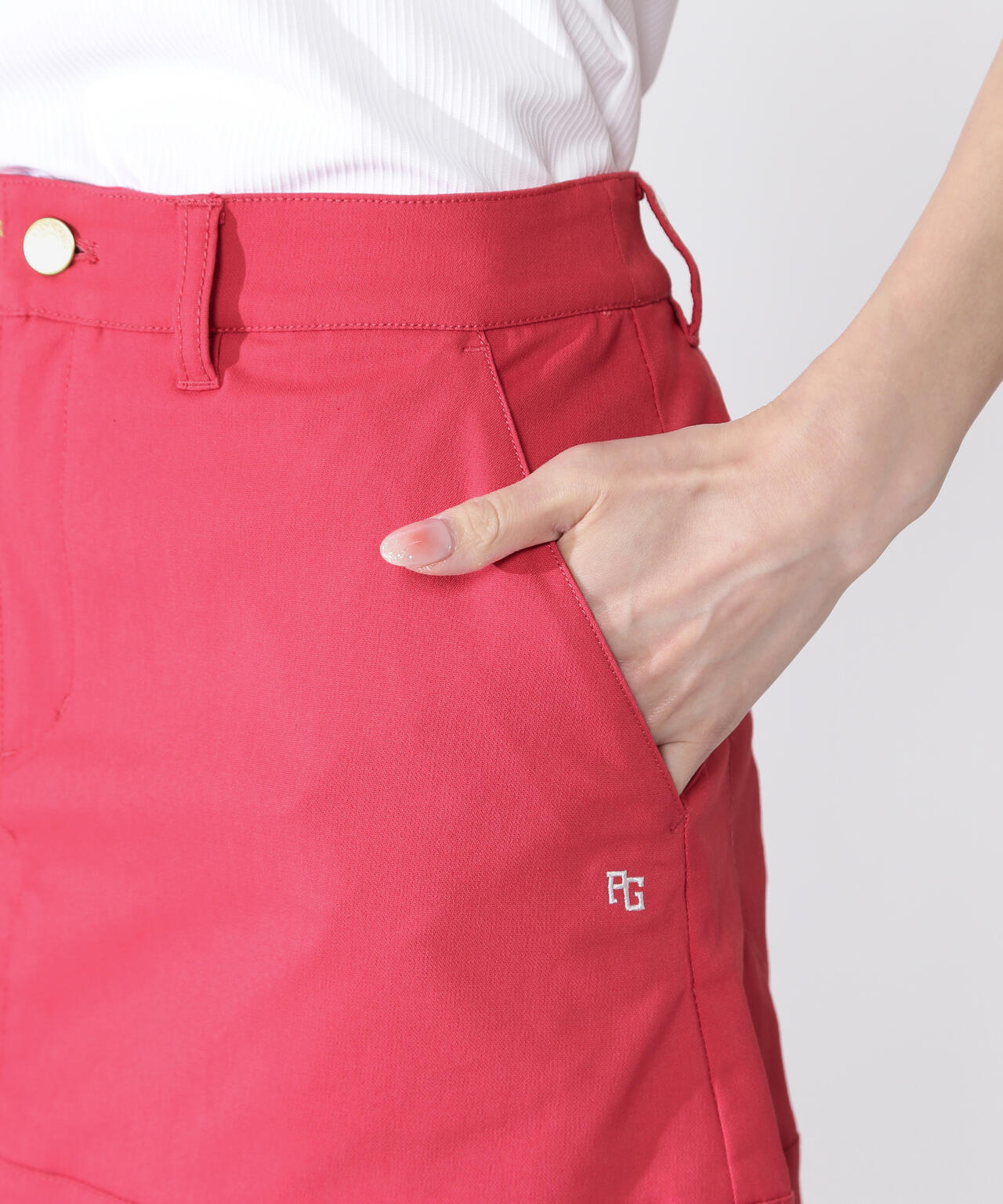 PEストレッチヘリンボーンスカート