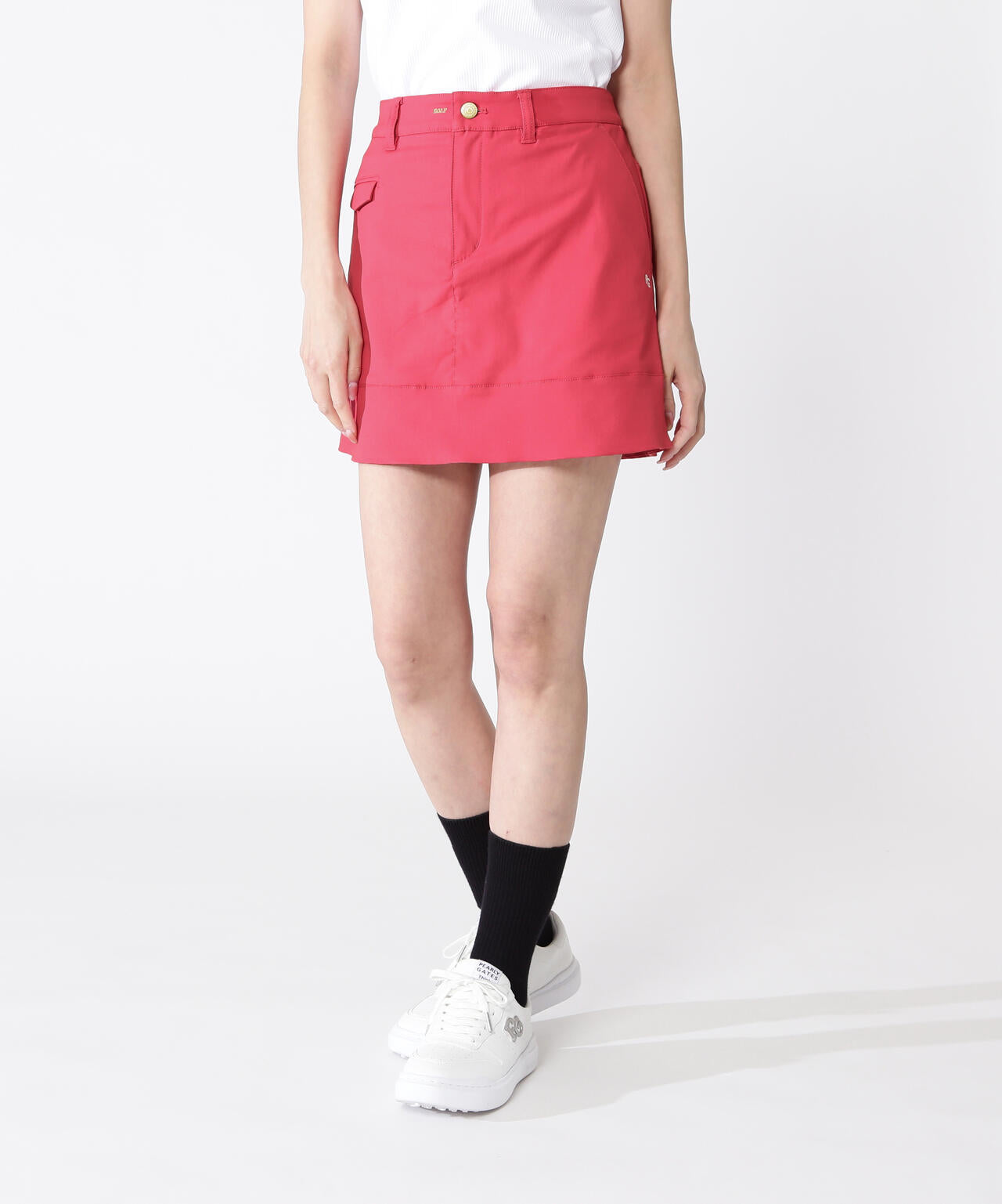 PEストレッチヘリンボーンスカート