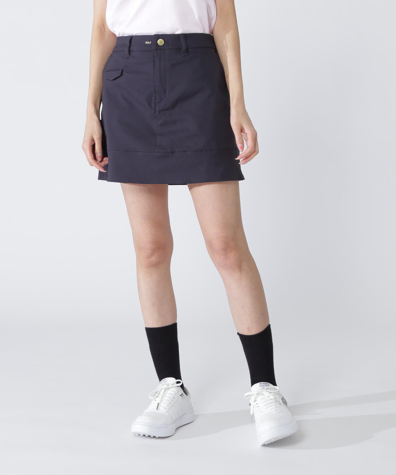 PEストレッチヘリンボーンスカート