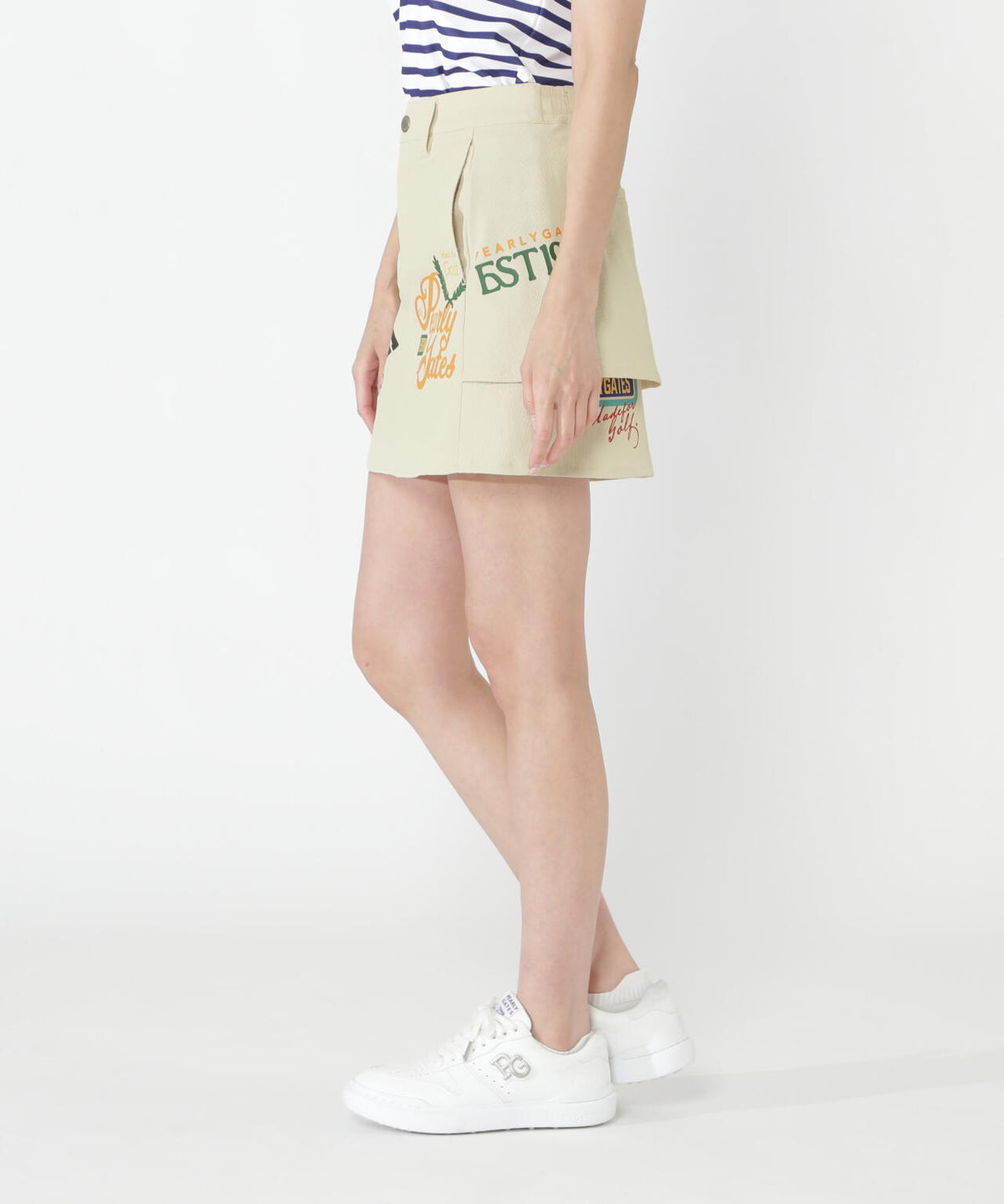 【一部店舗&公式オンライン限定カラー有り】カレッジロゴPeストレッチドビースカート