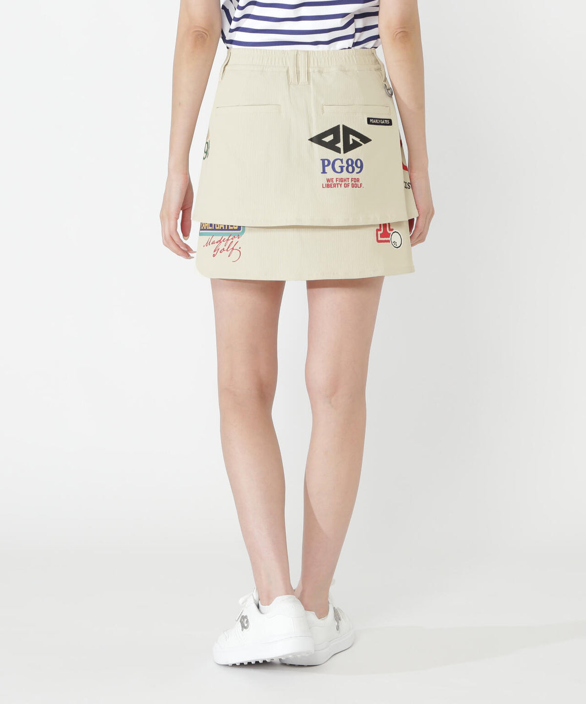 【一部店舗&公式オンライン限定カラー有り】カレッジロゴPeストレッチドビースカート