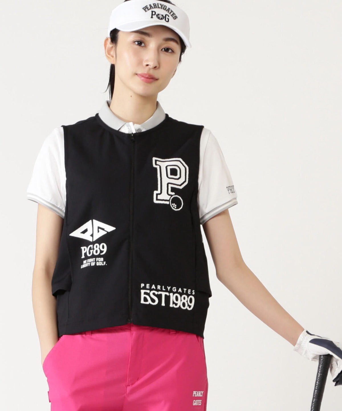 【一部店舗&公式オンライン限定】カレッジロゴPeストレッチドビーフルジップベスト