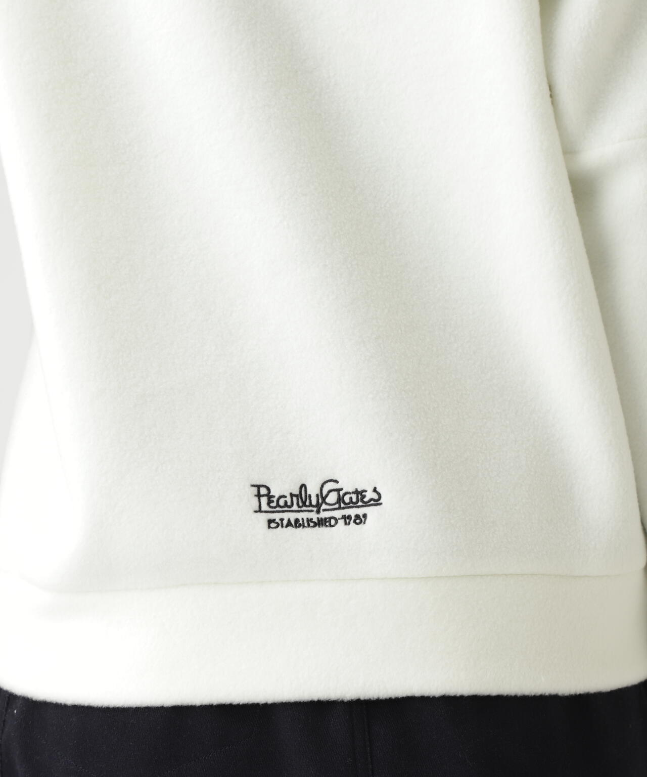 レーヨンブレンドストレッチフリースフーディプルオーバー