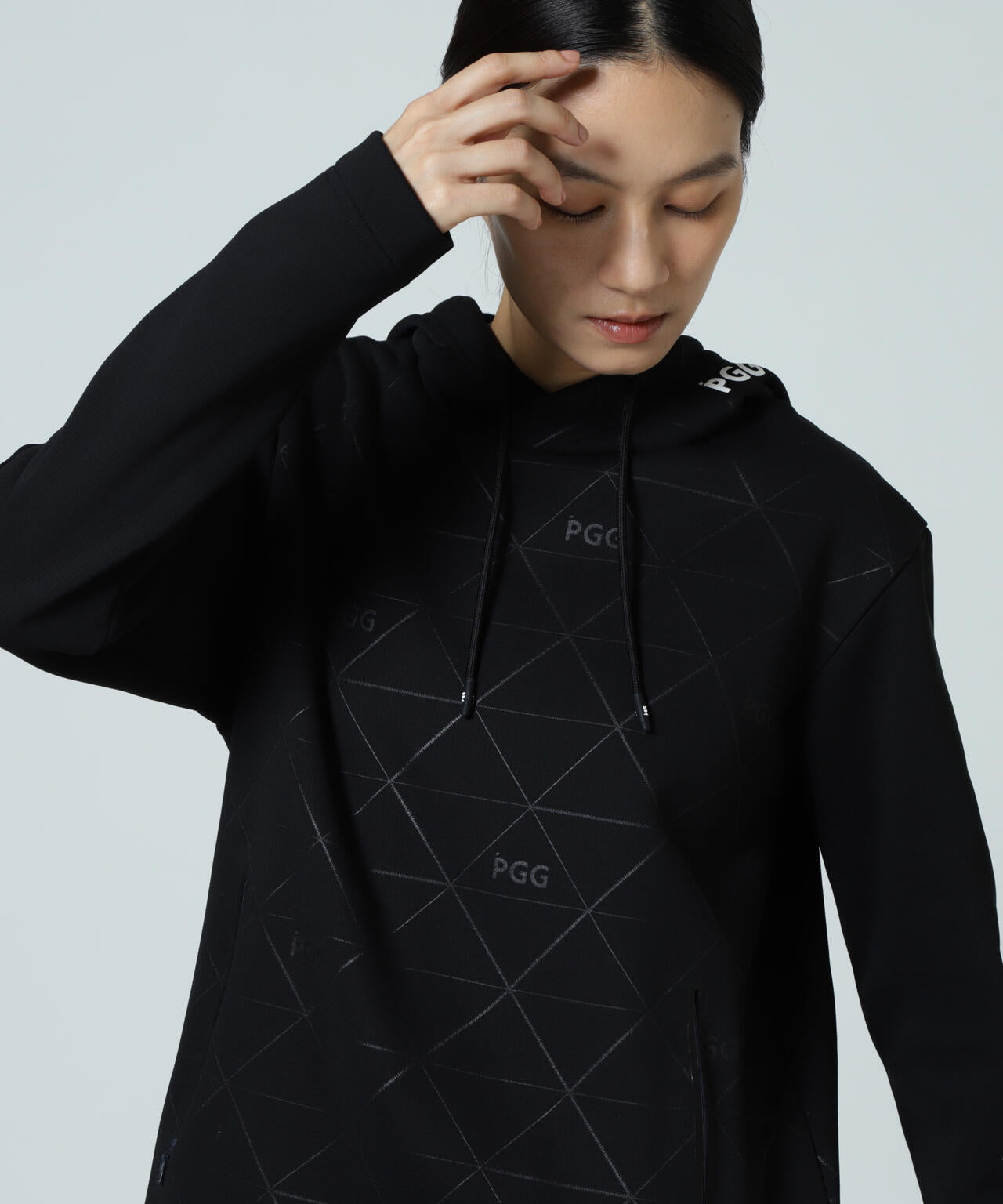 【PGG】ストレッチKARUISHIフーディプルオーバー (LADIES)