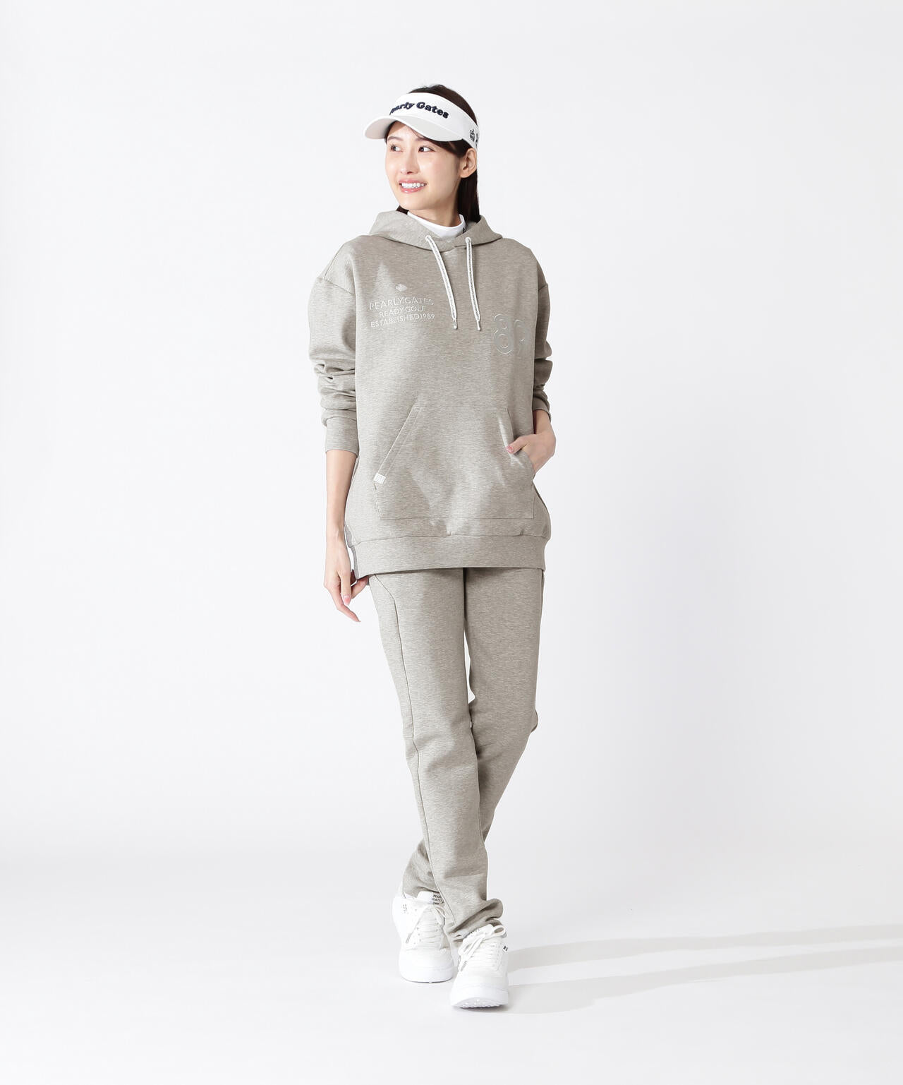 T/Cストレッチダンボールフーディプルオーバー