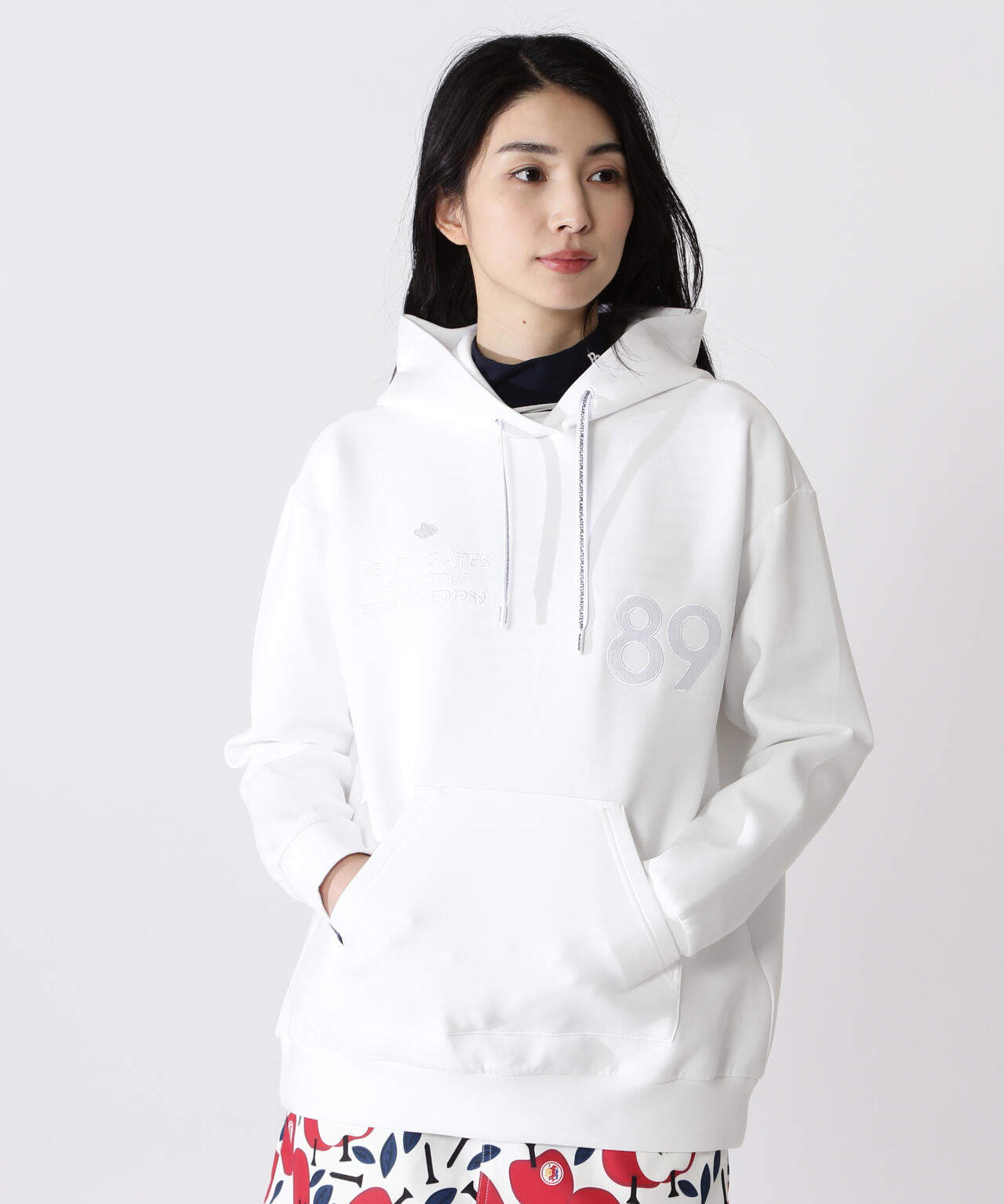 T/Cストレッチダンボールフーディプルオーバー