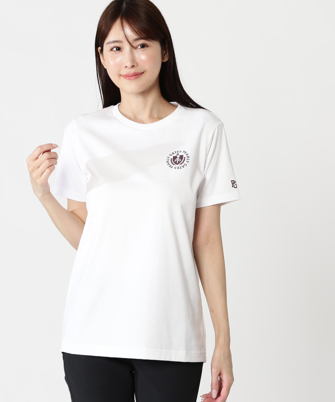 40/2天竺グレース加工半袖Tシャツ
