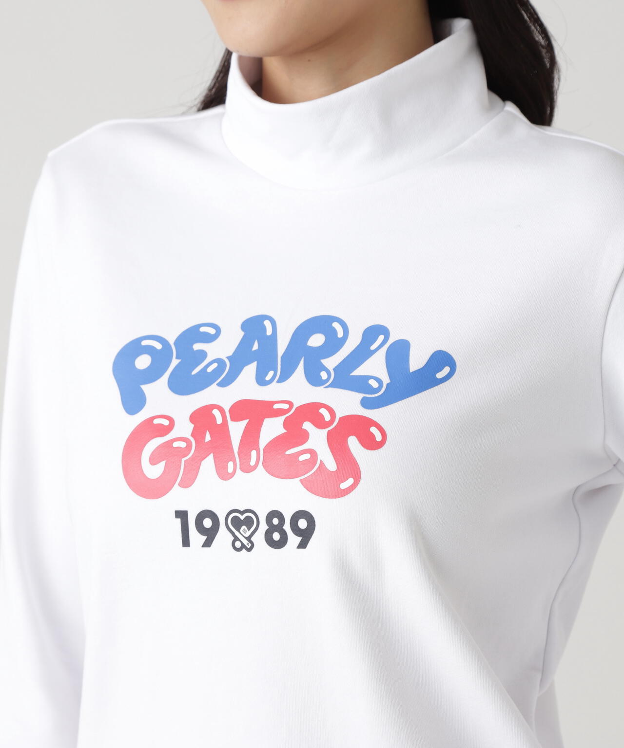 Cソロナ裏毛長袖ハイネックカットソー