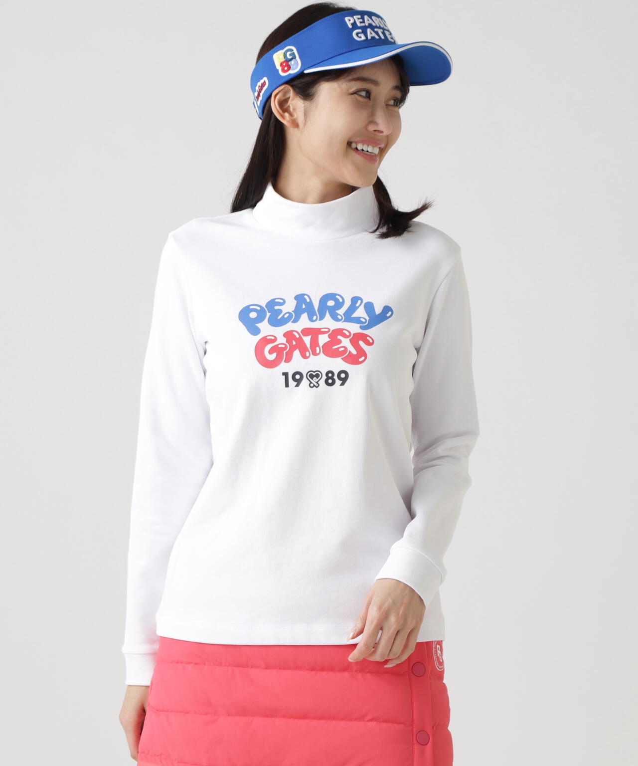 Cソロナ裏毛長袖ハイネックカットソー | PEARLY GATES（パーリーゲイツ