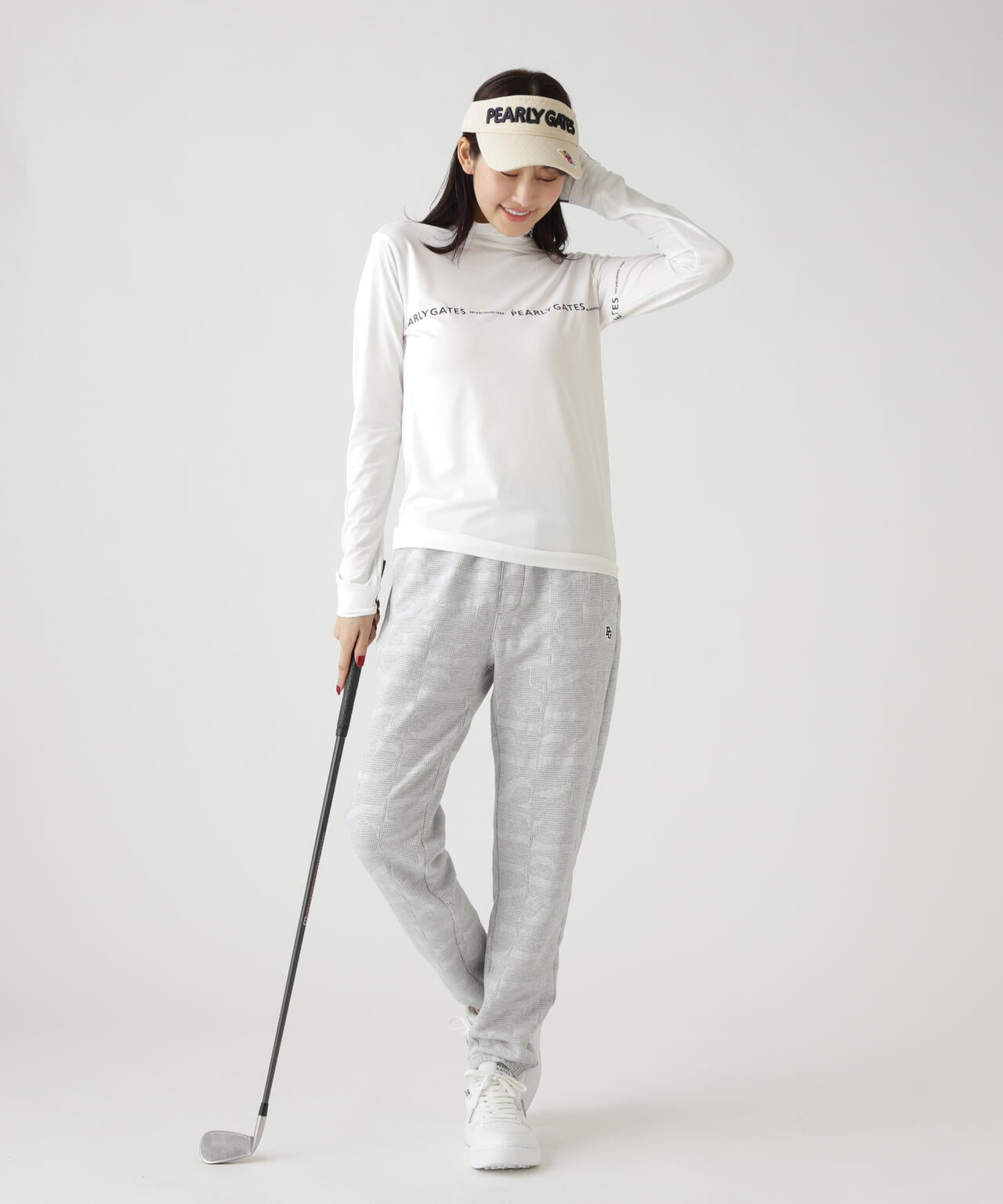 37.5ベア天竺長袖ハイネックカットソー