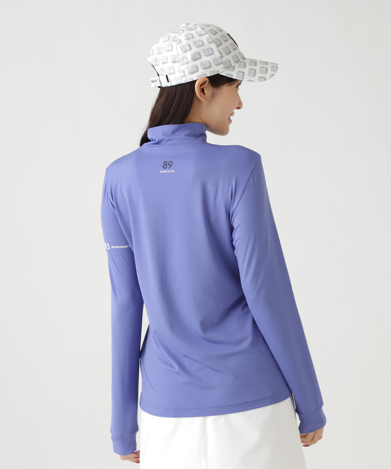 37.5ベア天竺長袖ハイネックカットソー