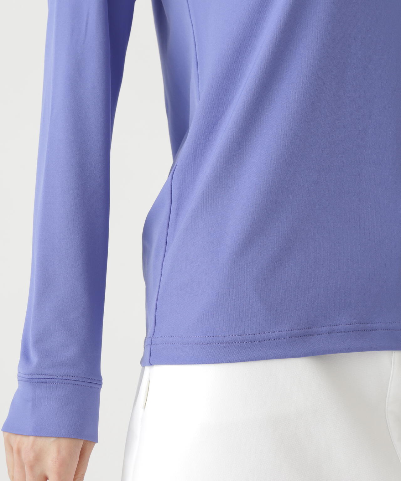 37.5ベア天竺長袖ハイネックカットソー