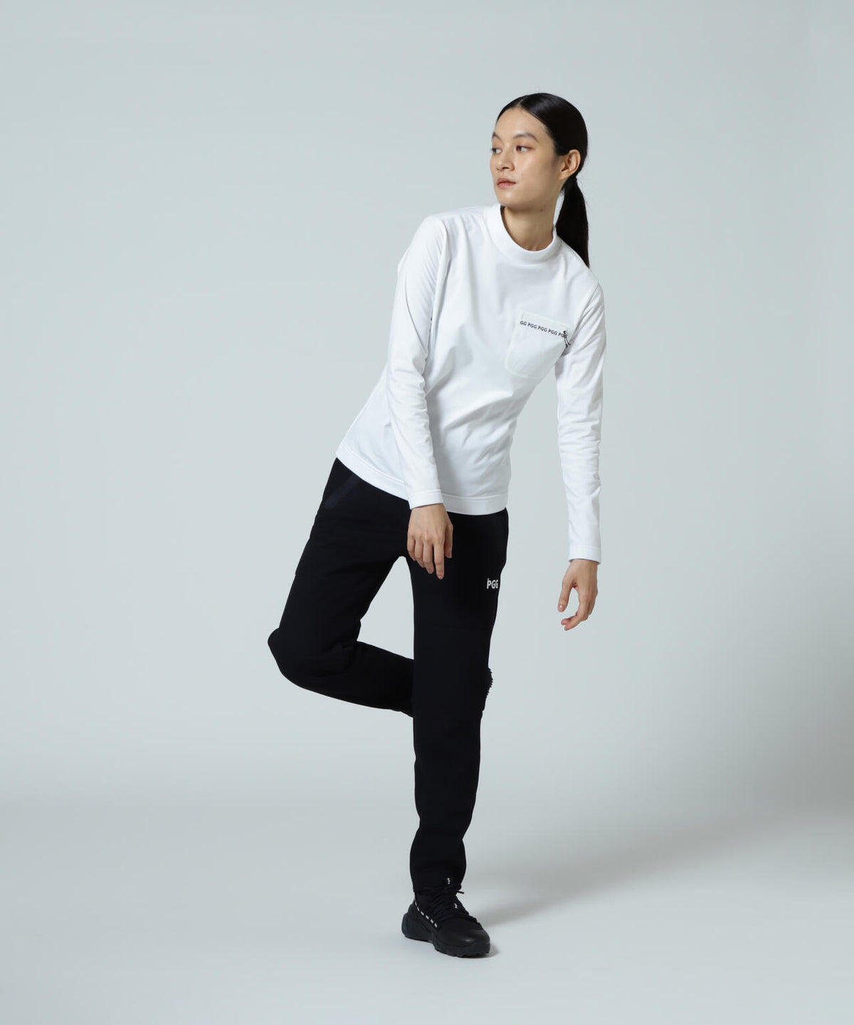 【PGG】【直営店舗&公式オンライン限定】超KARUISHI長袖ハイネックカットソー (LADIES)