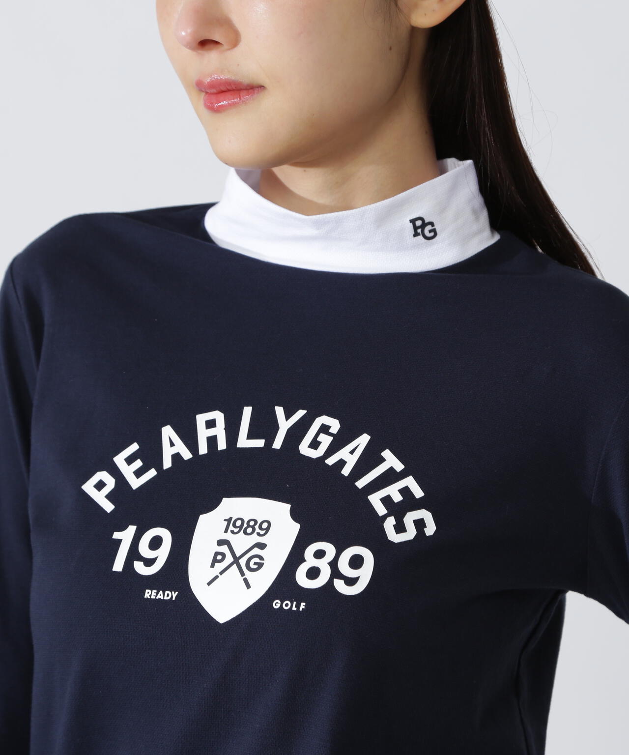 ベアカノコ長袖ハイネックカットソー