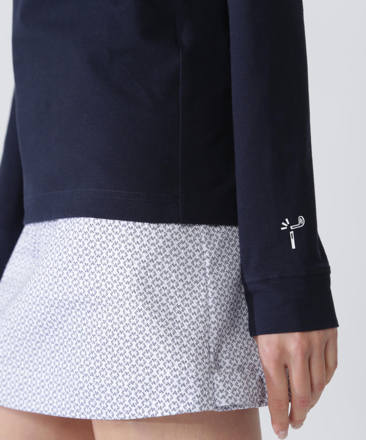 ベアカノコ長袖ハイネックカットソー