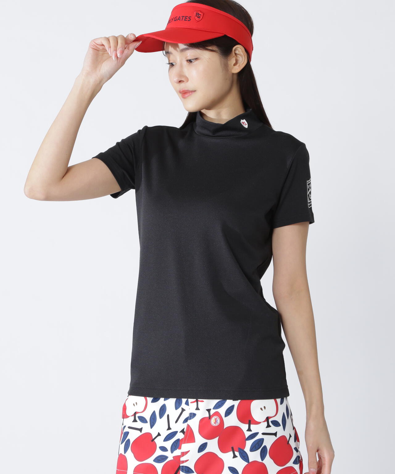 FDエコロジスタ150d×FD40/ベアジャガードUV半袖ハイネックカットソー