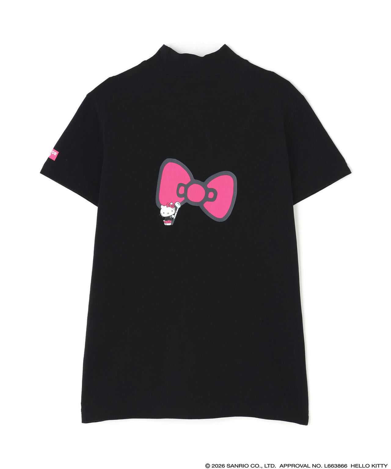 【公式オンライン限定】【Hello Kitty×PEARLY GATES】コンパクトコットンハイネックカットソー