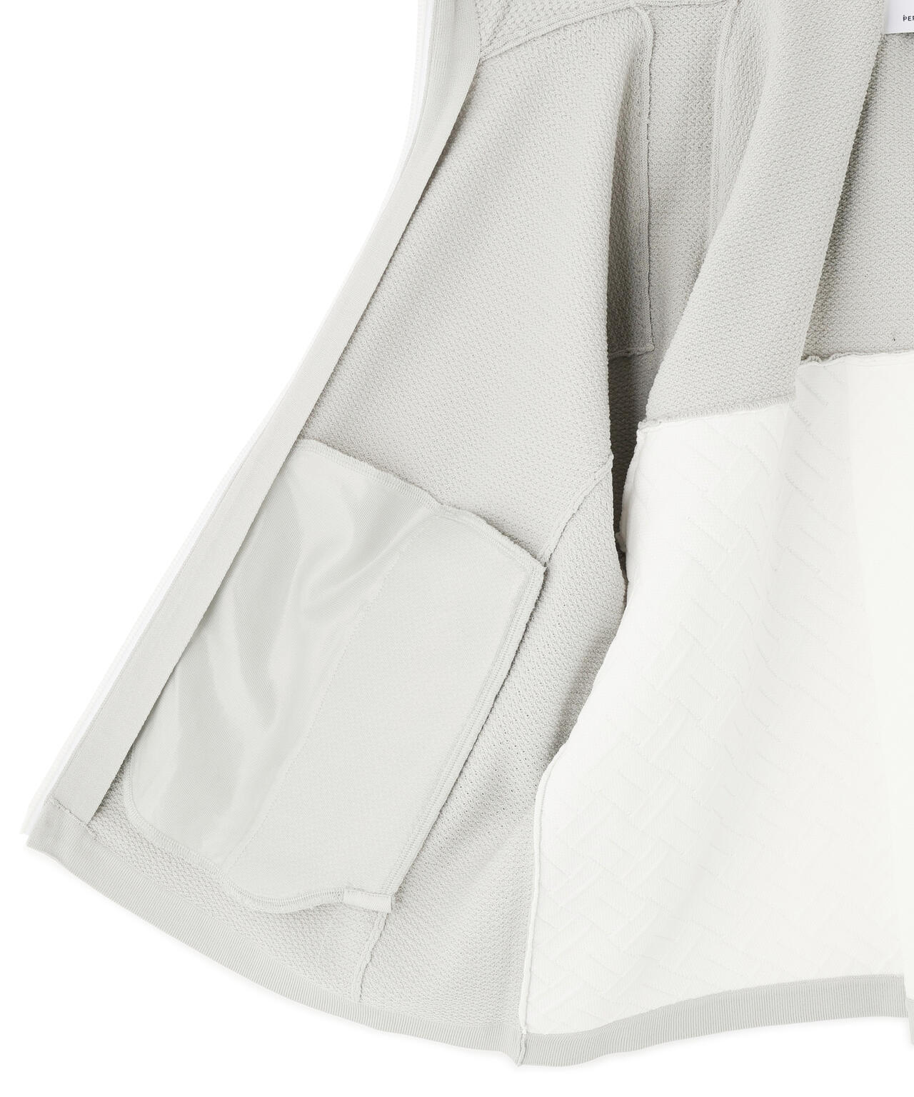 【PGG】【直営店舗&公式オンライン限定】ポリエステルヤーンmmフルジップフーディニットブルゾン (LADIES)