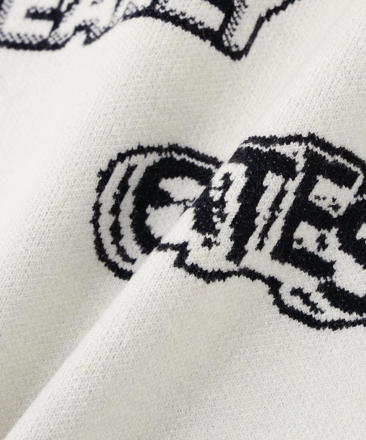 14GダブルJQ×ワッペン風ハイネックニットプルオーバー