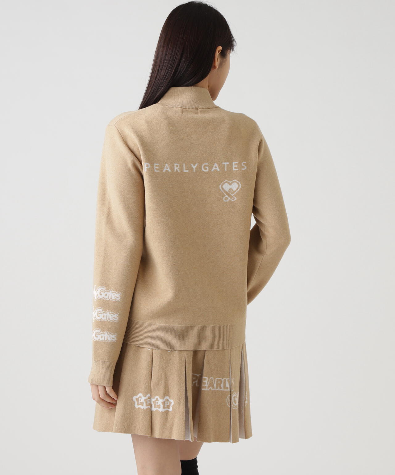 14GダブルJQ×ワッペン風ハイネックニットプルオーバー