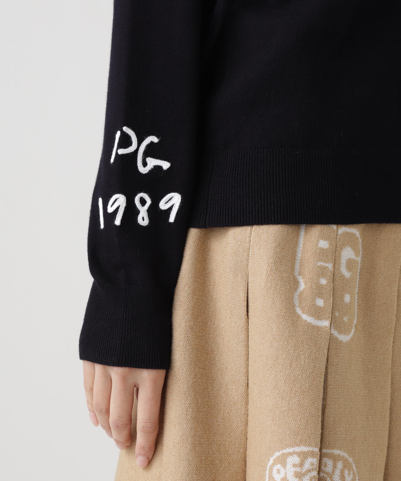 カシミヤタッチタートルネックニットプルオーバー