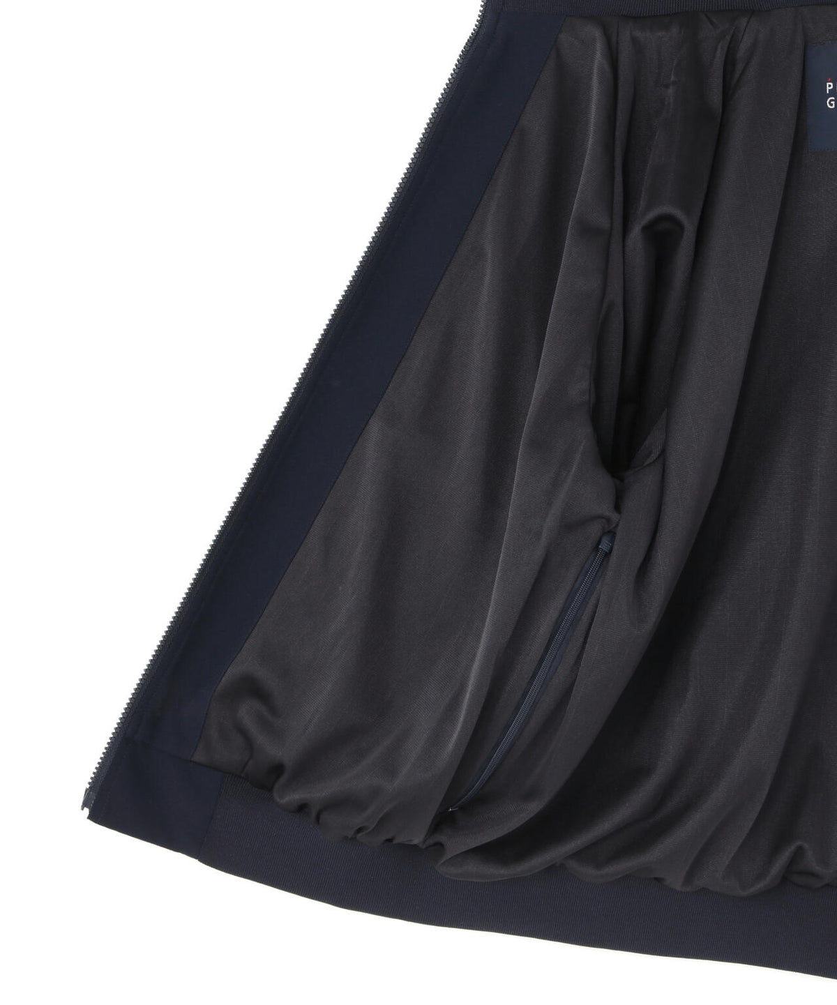 Peメカニカルストレッチ手裏剣ジャガードスタンドジップブルゾン (WOMENS)