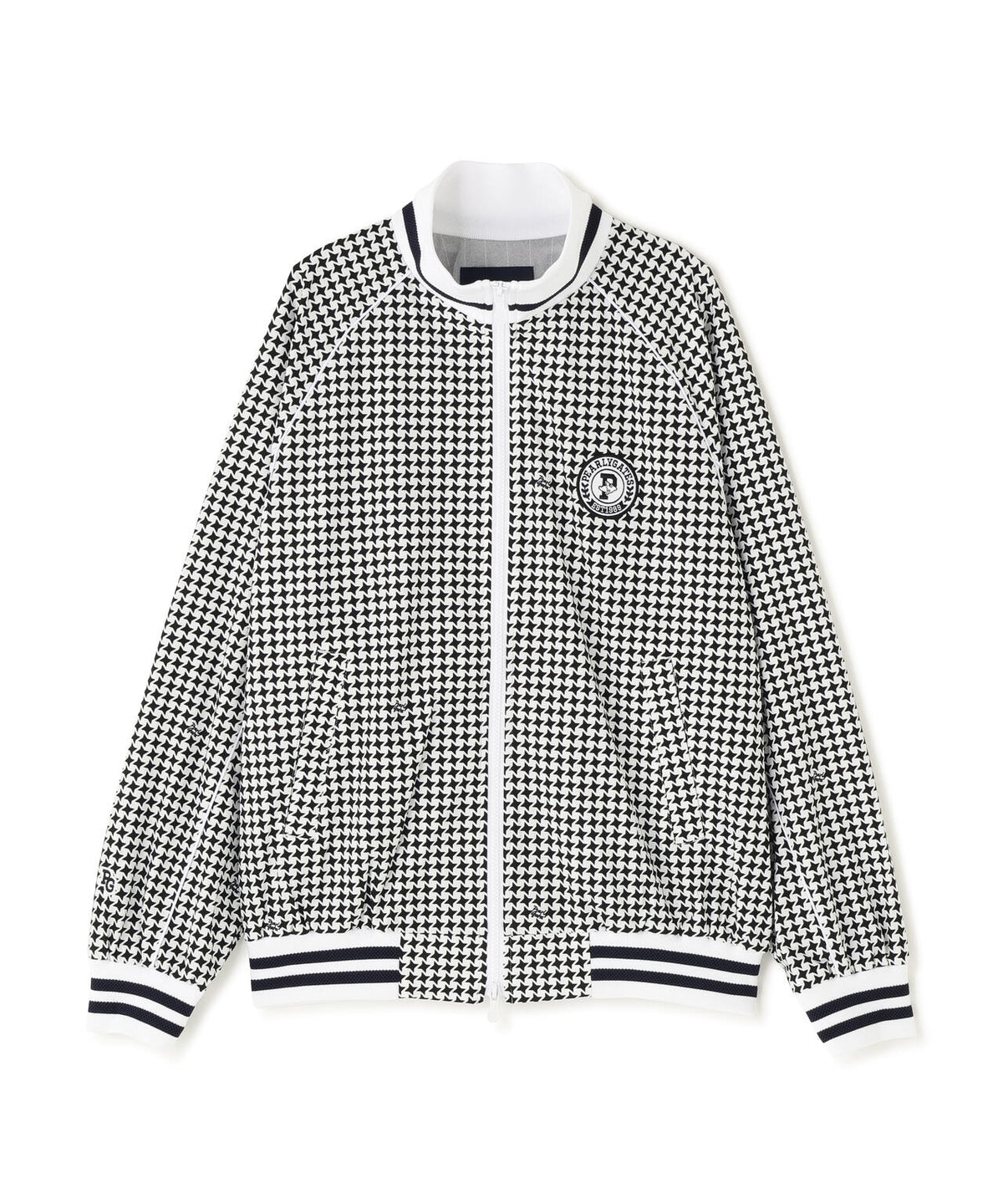 Peメカニカルストレッチ手裏剣ジャガードスタンドジップブルゾン <手裏剣千鳥> (WOMENS)