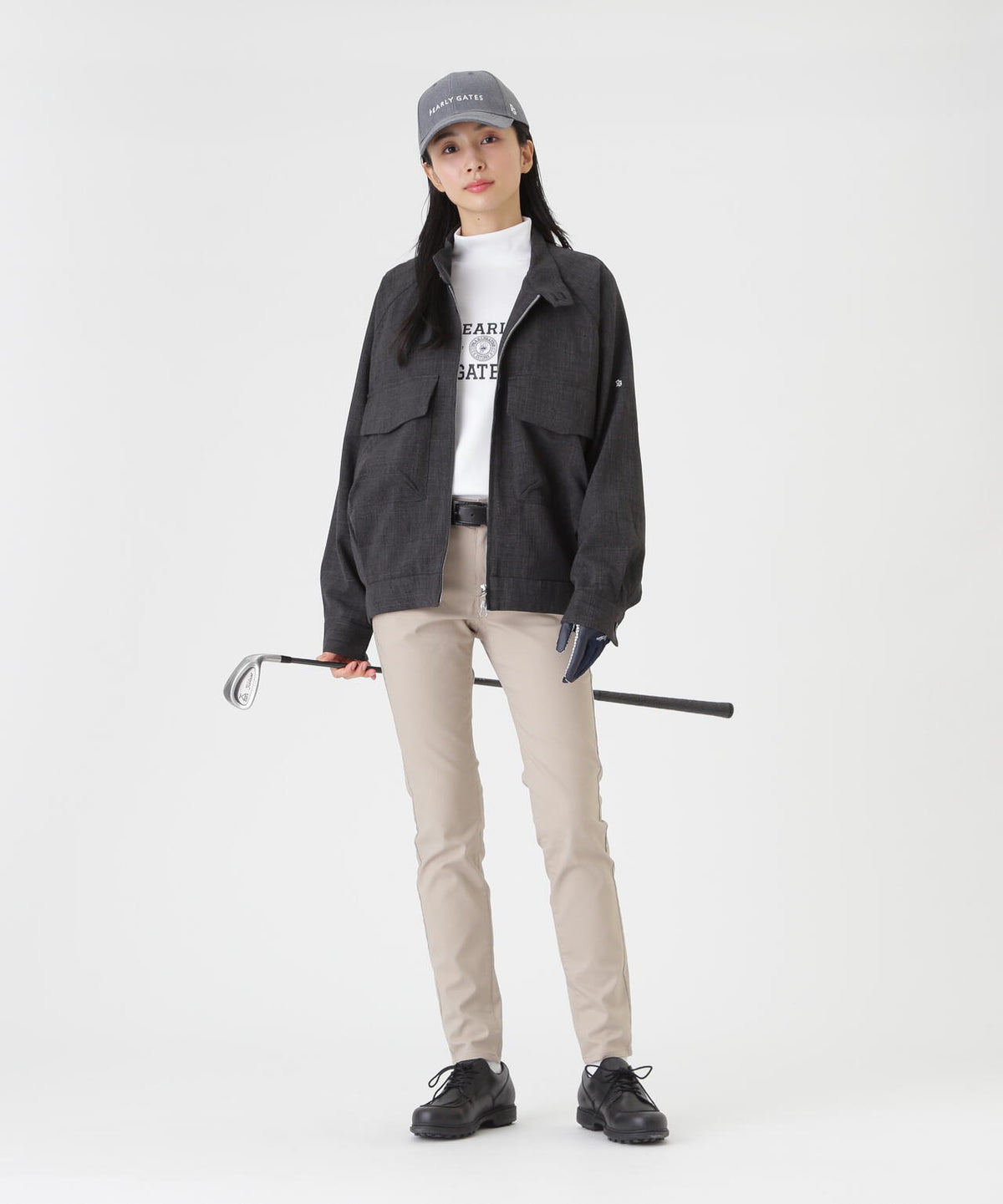 ウーリーノブルゾン <グレンチェック柄> (WOMENS)
