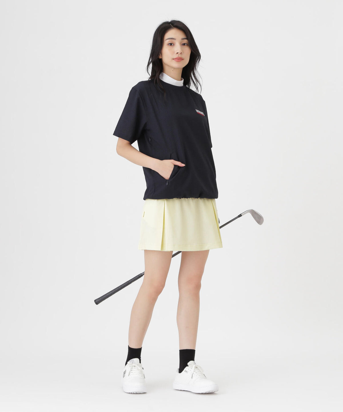 4WAY高通気Woven半袖スニードTシャツ (WOMENS)