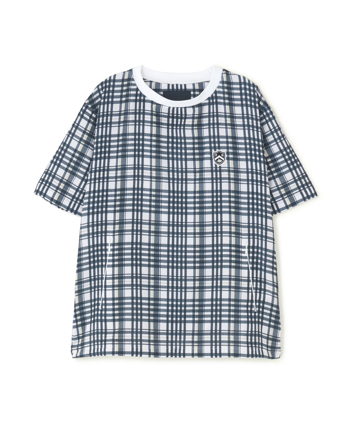 4WAY高通気Woven半袖スニードTシャツ <チェック柄> (WOMENS)