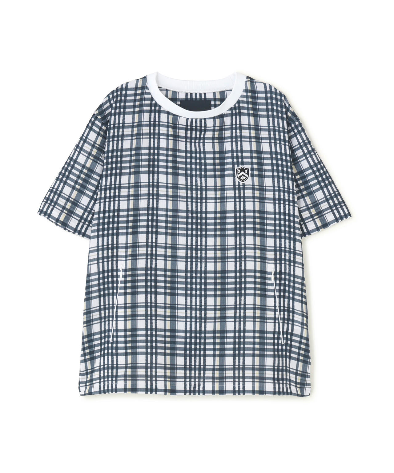 4WAY高通気Woven半袖スニードTシャツ <チェック柄> (WOMENS)