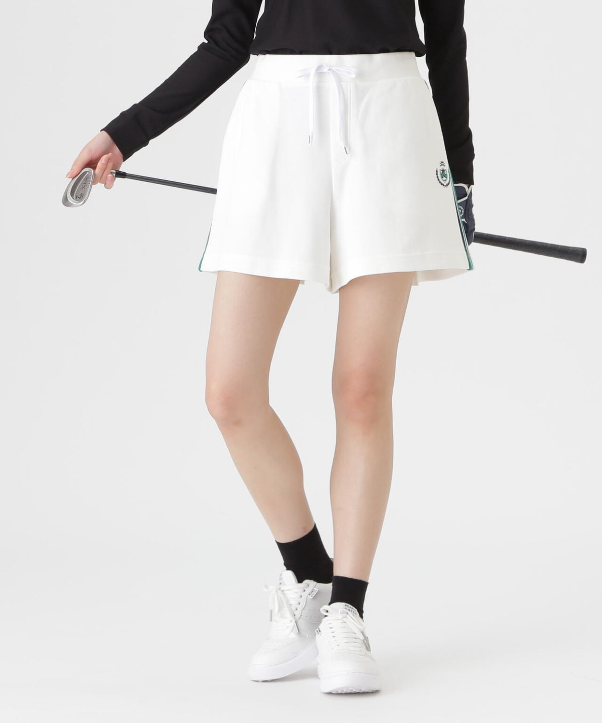 Wハニカムストレッチショートパンツ (WOMENS)