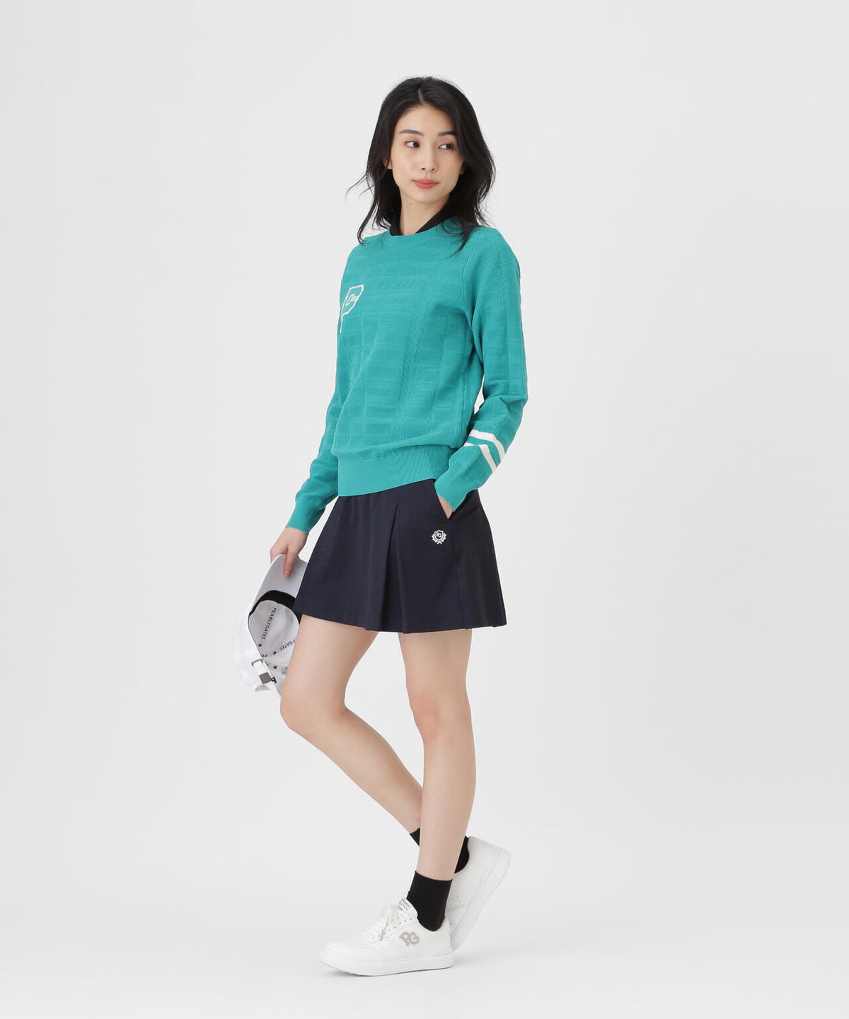 プレイティングベアメッシュスカート (WOMENS)