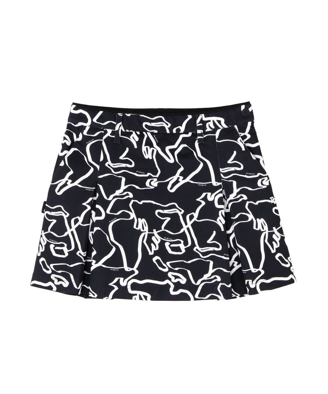プレイティングベアメッシュスカート <花・変形ウサギ柄> (WOMENS)