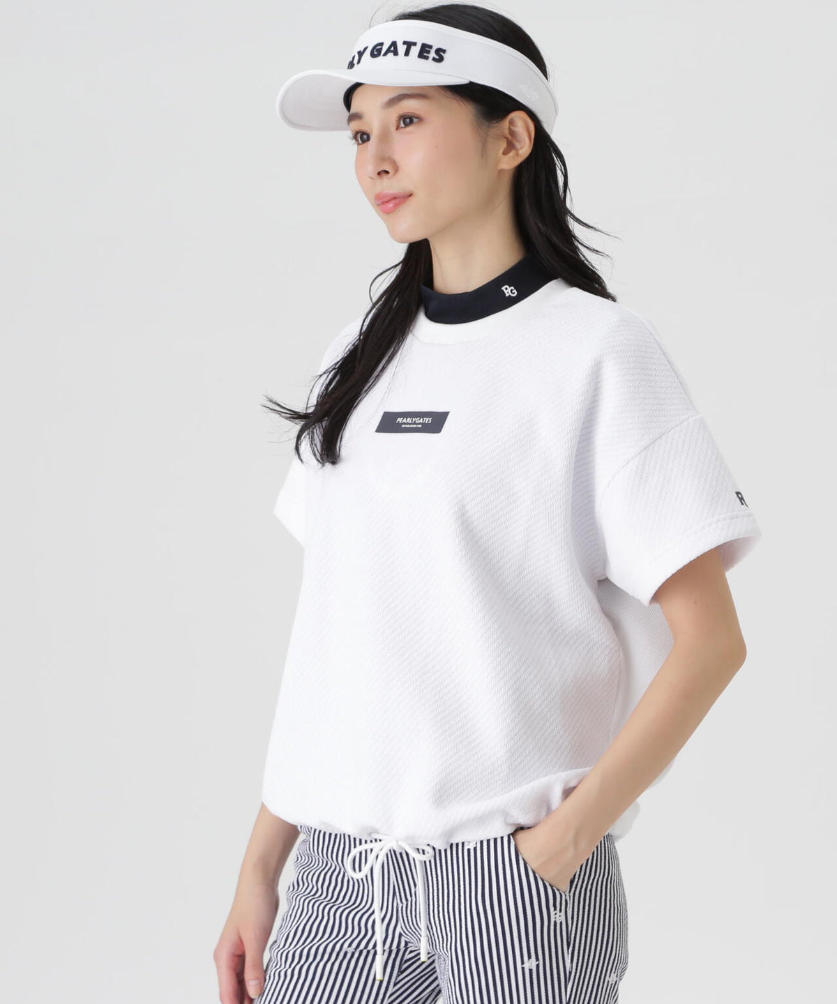 リサイクルモールカルゼクウォーター半袖クルーネックプルオーバー (WOMENS)