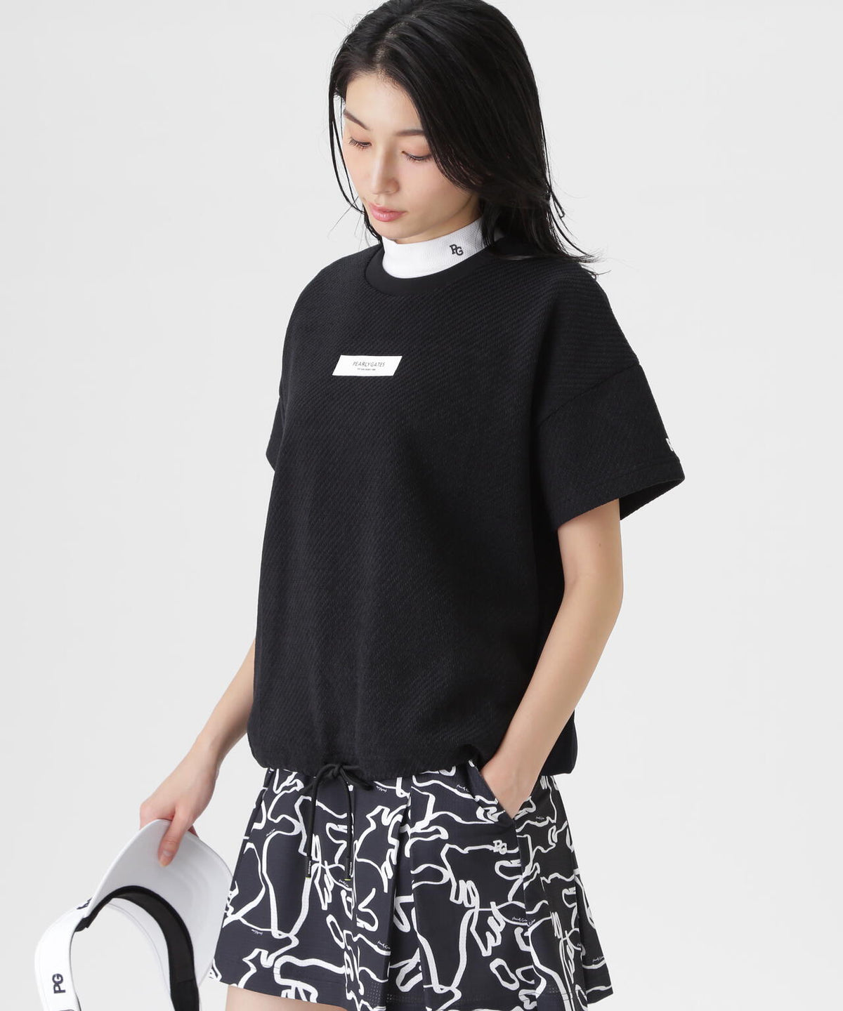 リサイクルモールカルゼクウォーター半袖クルーネックプルオーバー (WOMENS)