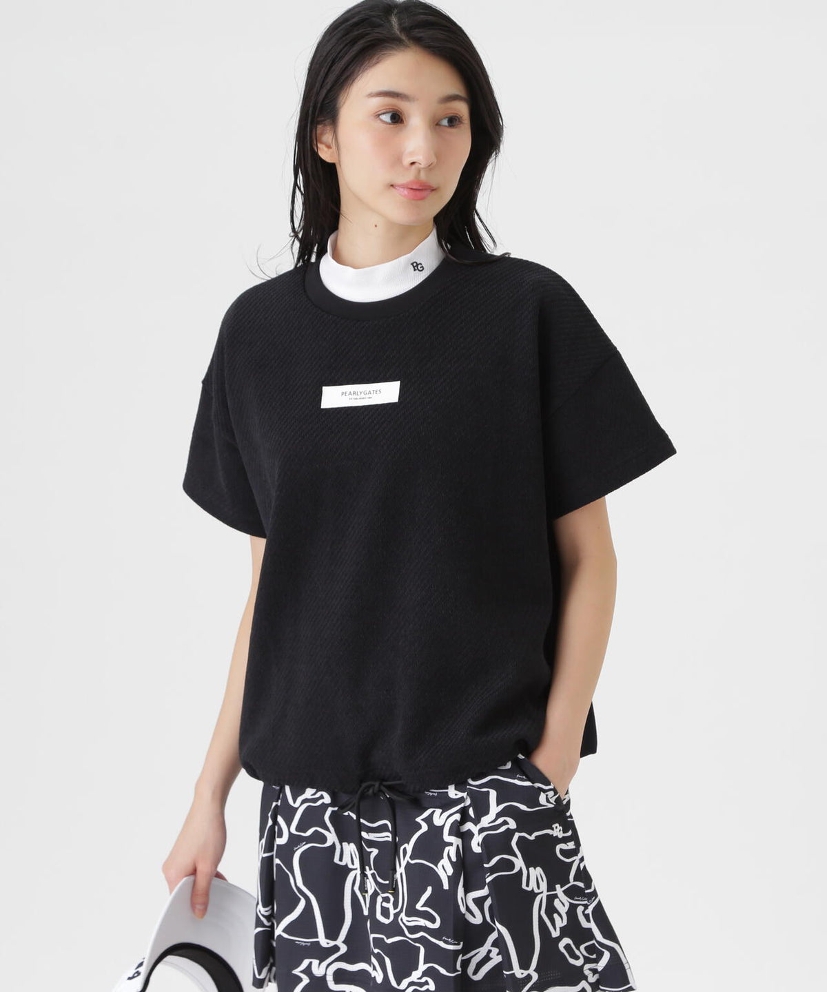 リサイクルモールカルゼクウォーター半袖クルーネックプルオーバー (WOMENS)