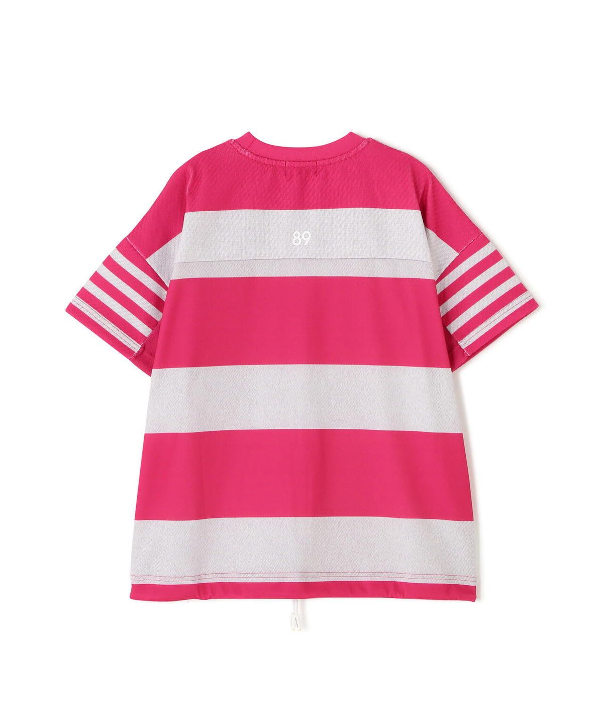 リサイクルモールカルゼクウォーター半袖クルーネックプルオーバー <ボーダー柄> (WOMENS)