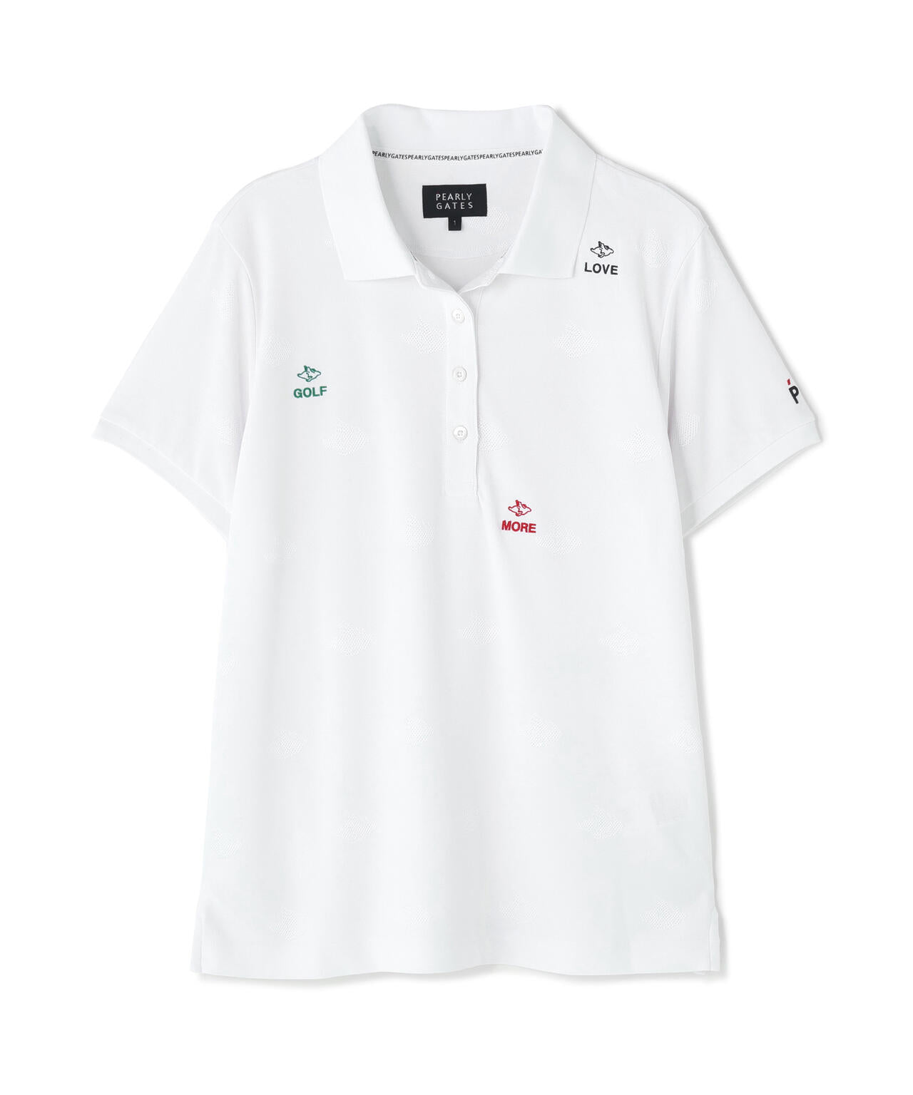 メッシュジャガード半袖ポロシャツ (WOMENS)
