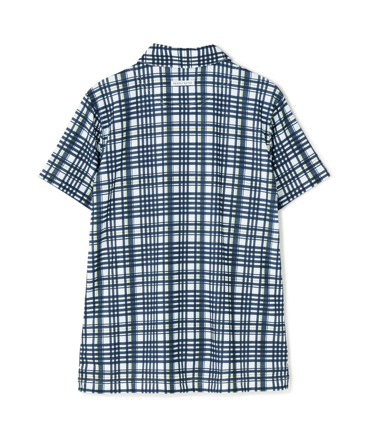メッシュジャガード半袖ポロシャツ <チェック柄> (WOMENS)