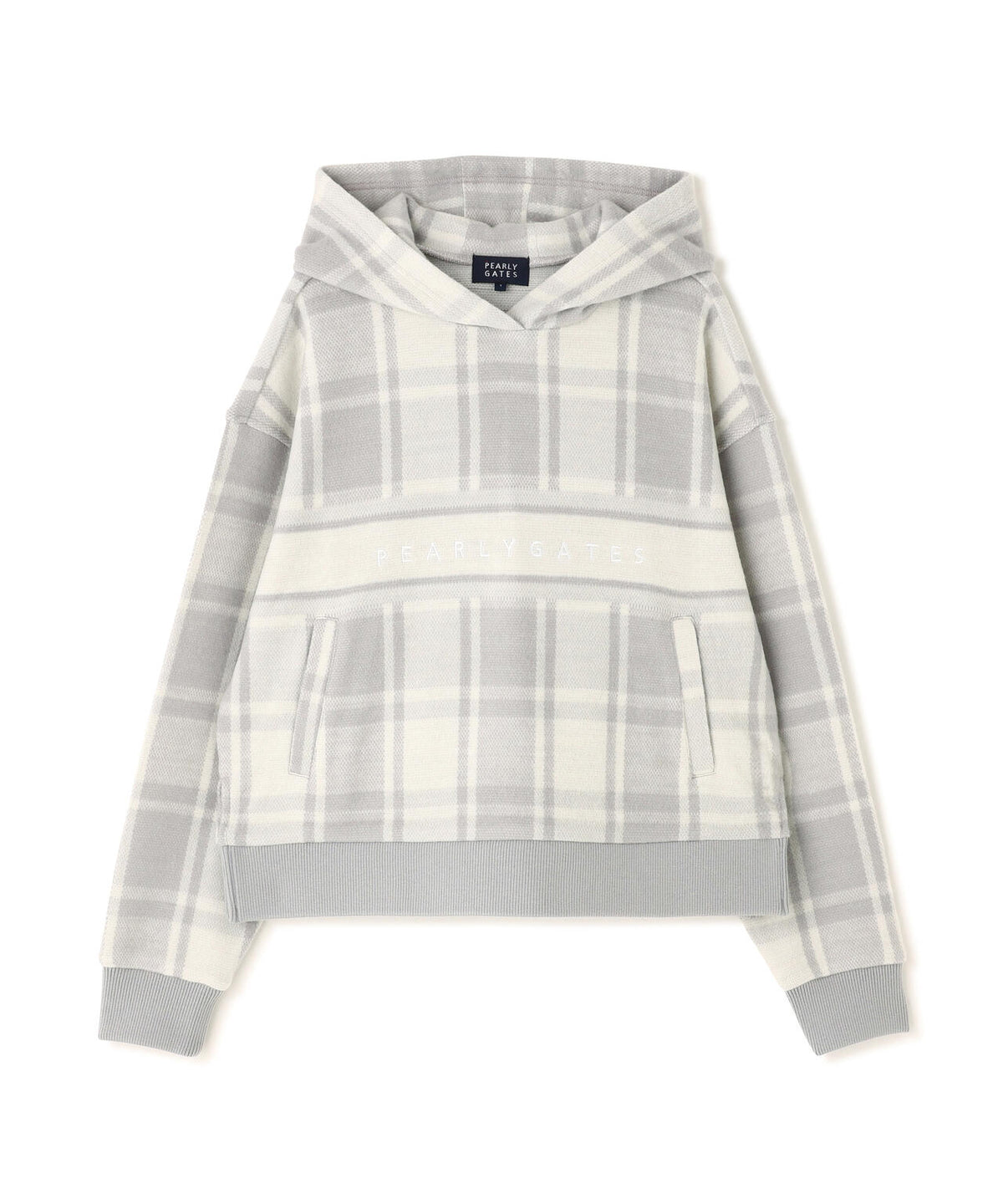 タータンチェック柄/星ジャガード柄 WJQモッサー起毛フーディプルオーバー (WOMENS)