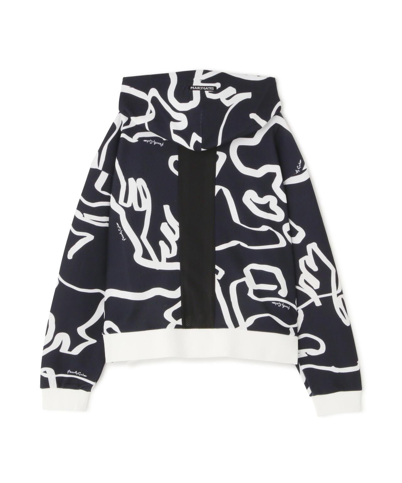 Wハニカムストレッチフルジップフーディ <変形ウサギ柄> (WOMENS)