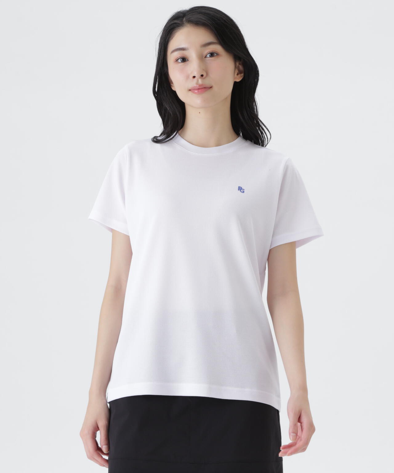 麻調合繊半袖Tシャツ