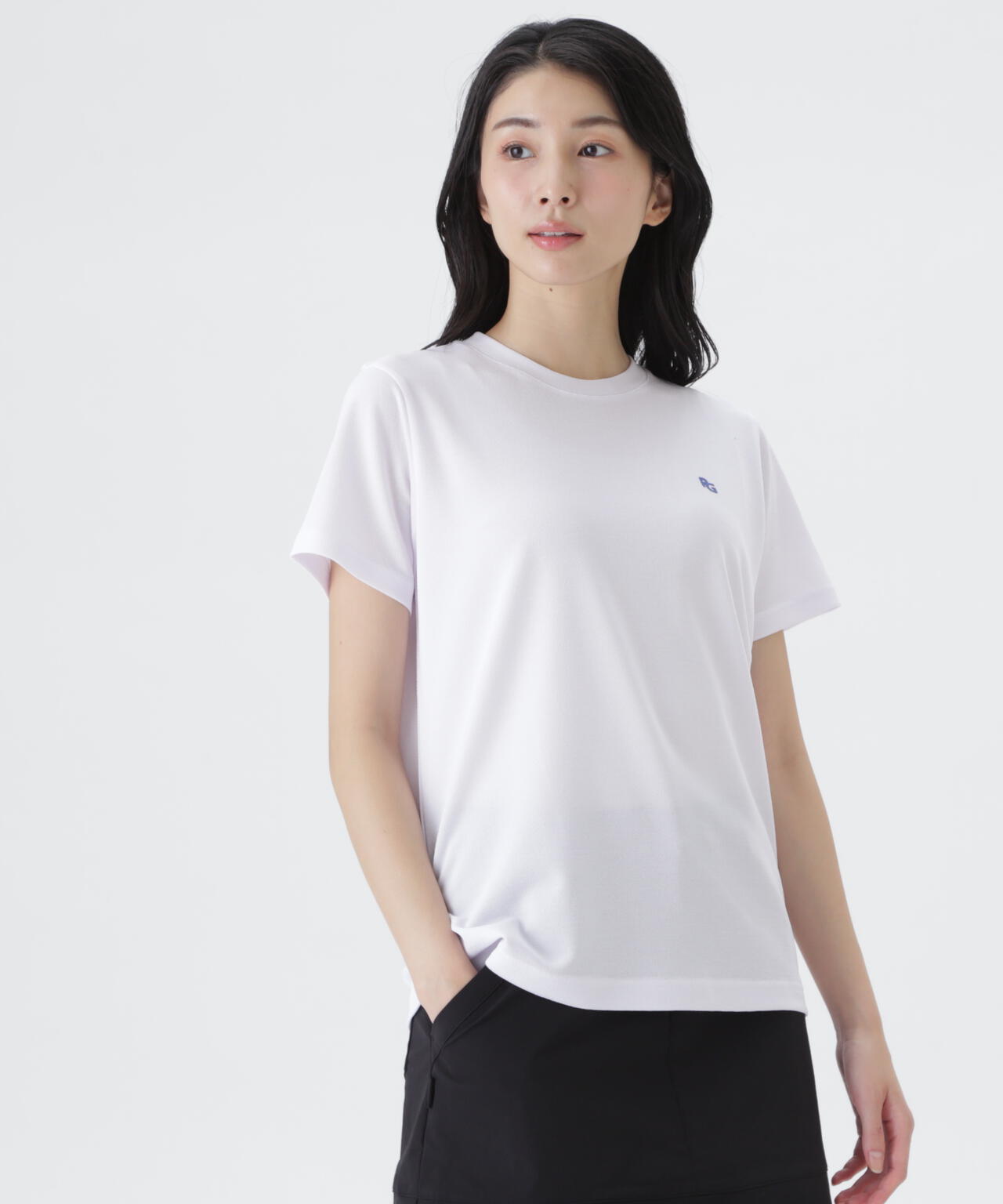 麻調合繊半袖Tシャツ