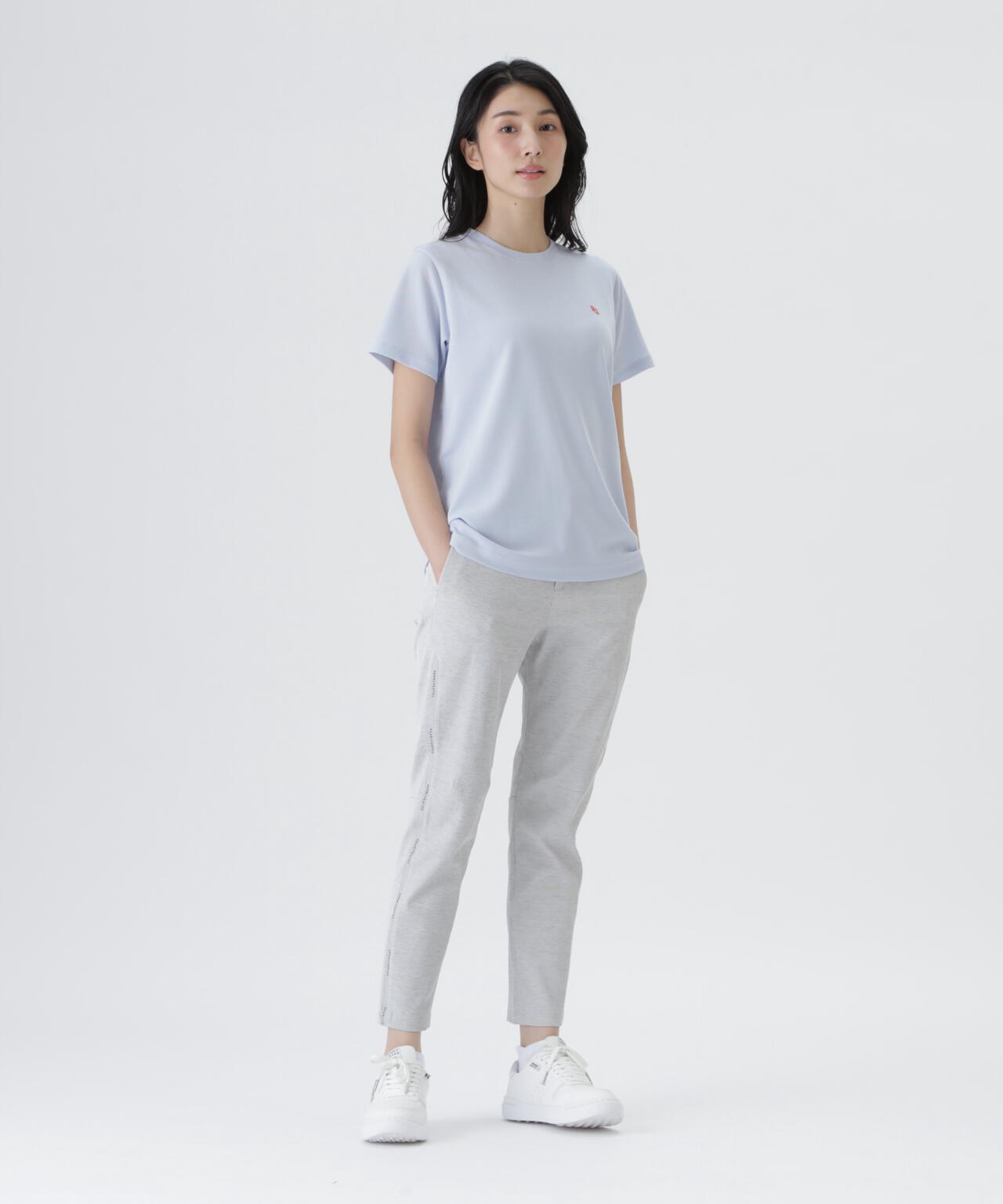 麻調合繊半袖Tシャツ