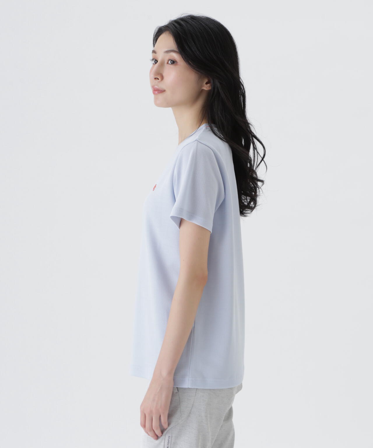 麻調合繊半袖Tシャツ