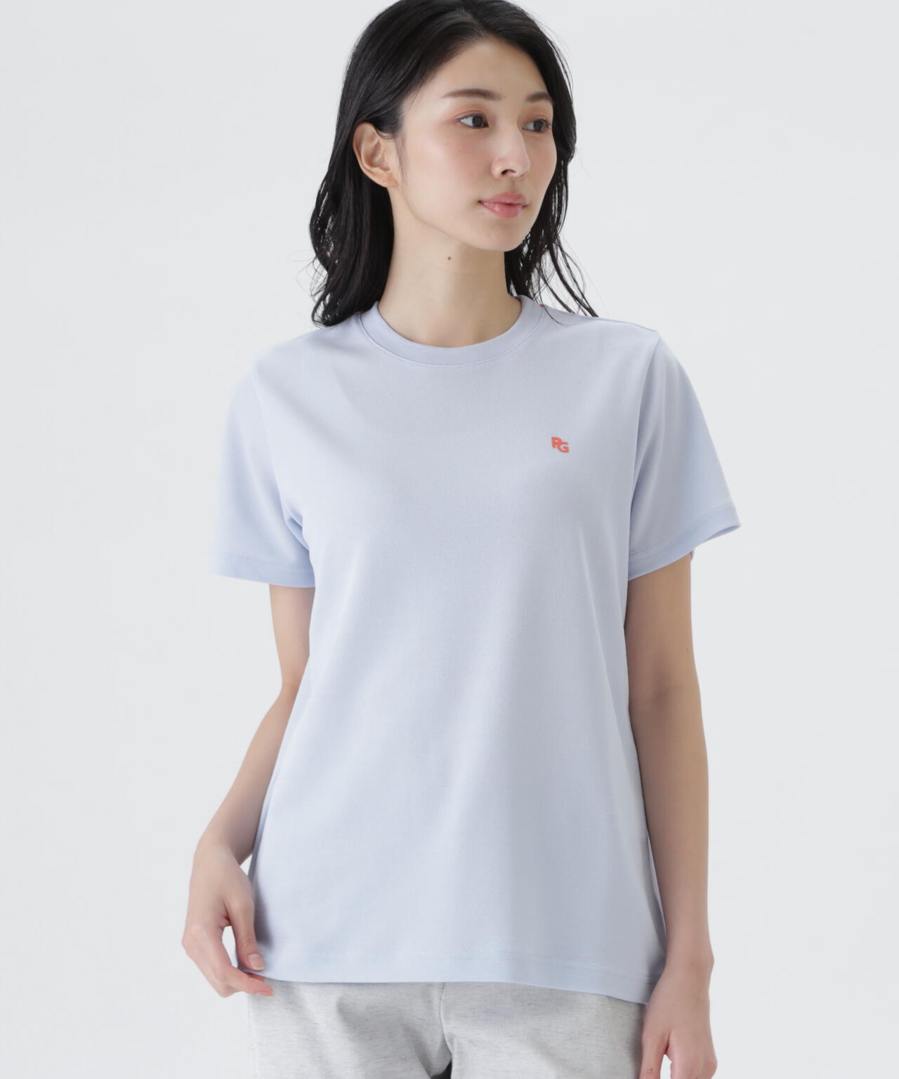 麻調合繊半袖Tシャツ