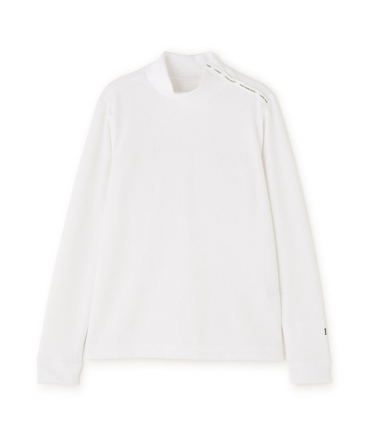 接結針抜きダンボール長袖ハイネックカットソー (WOMENS)