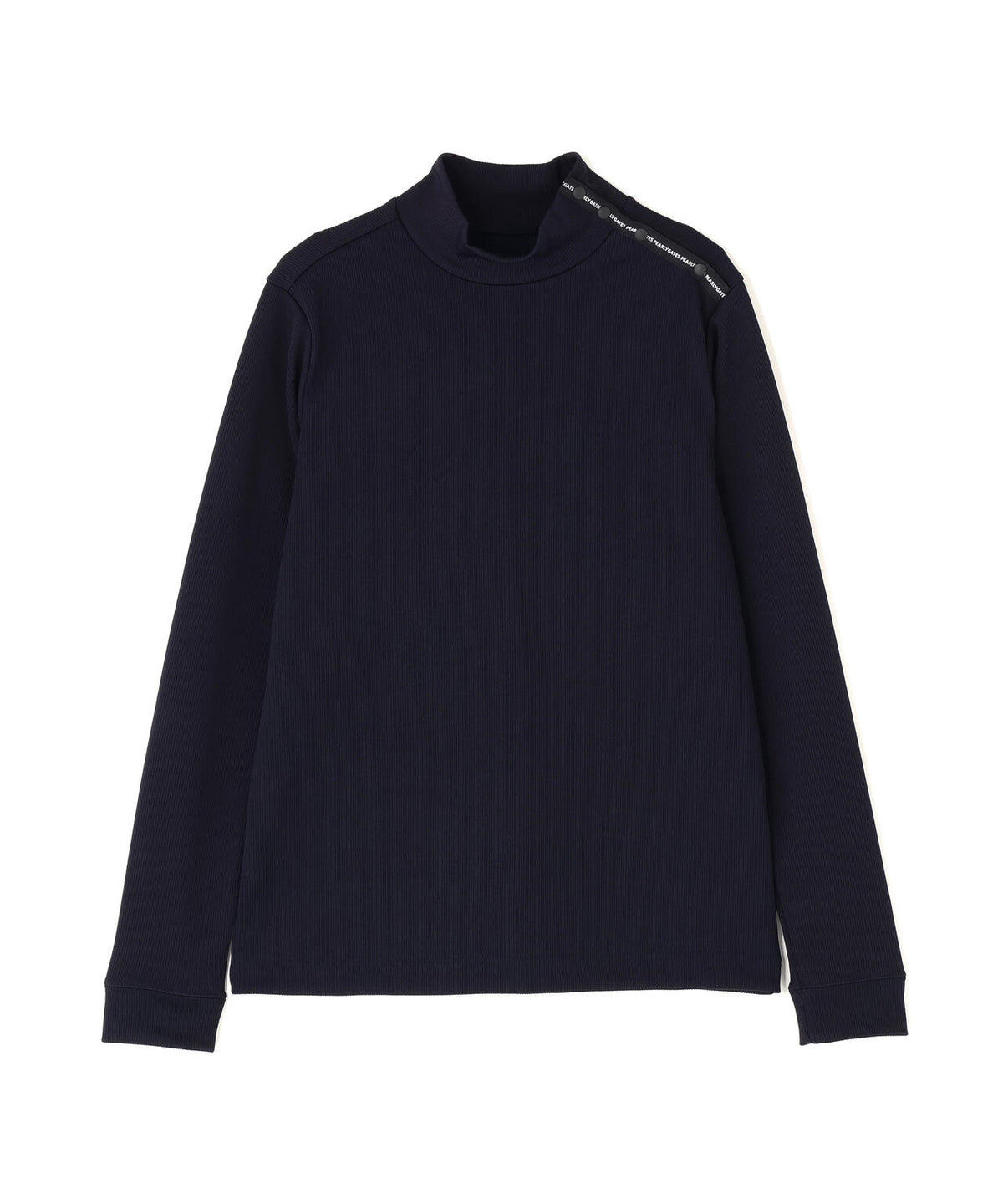接結針抜きダンボール長袖ハイネックカットソー (WOMENS)