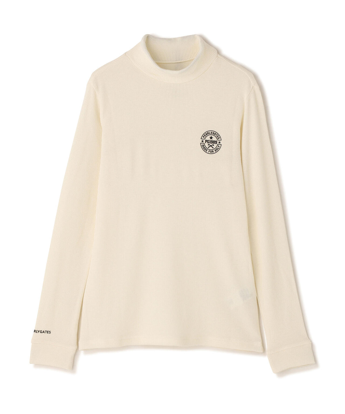針抜ストレッチセルヒートピーチ長袖ハイネックカットソー (WOMENS)